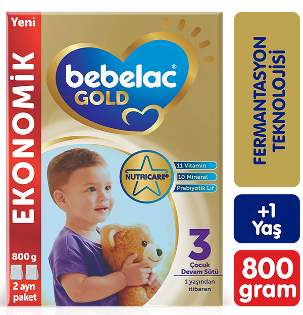 Bebelac Gold 3 Çocuk Devam Sütü 800g 1 Yaş+